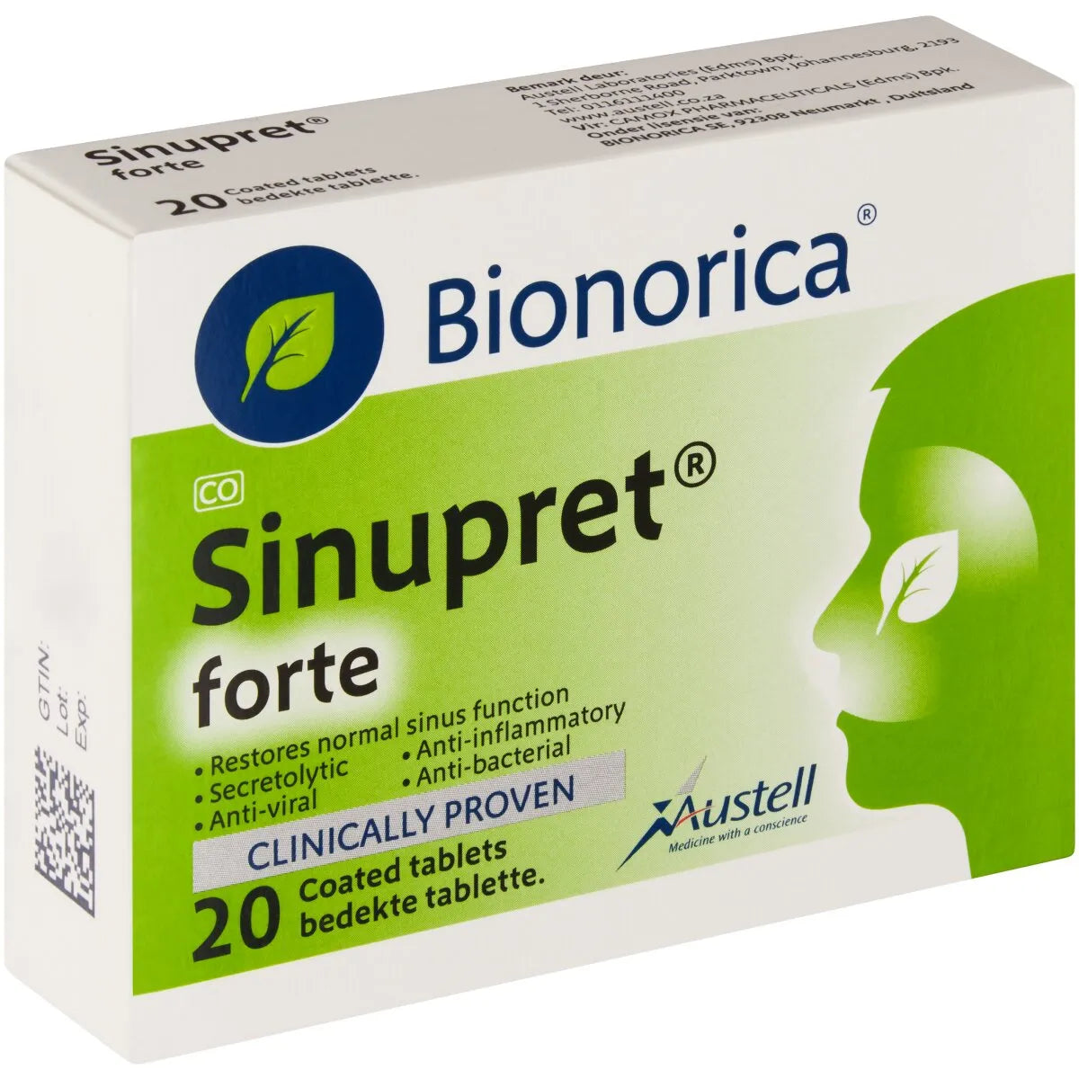 SINUPRET FORTE EFFERVESCENT 20