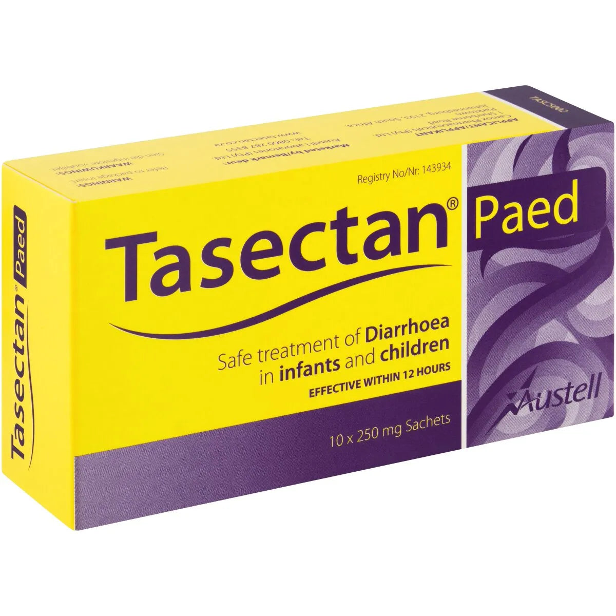 TASECTAN PAEDIATRIC 250MG SACHETS 10