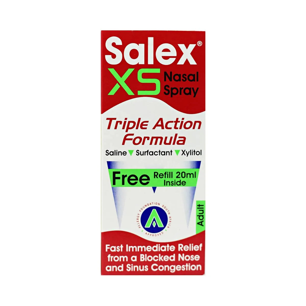 SALEX XS TRIPLE ACTION FORMULA NASAL SPRAY 20ML