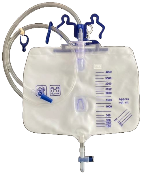 URINE BAG DRIP CHAMBER TAP OUTLET 4L