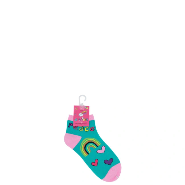 JENAM NOVELTY ANKLE SOCKS (TEAL)