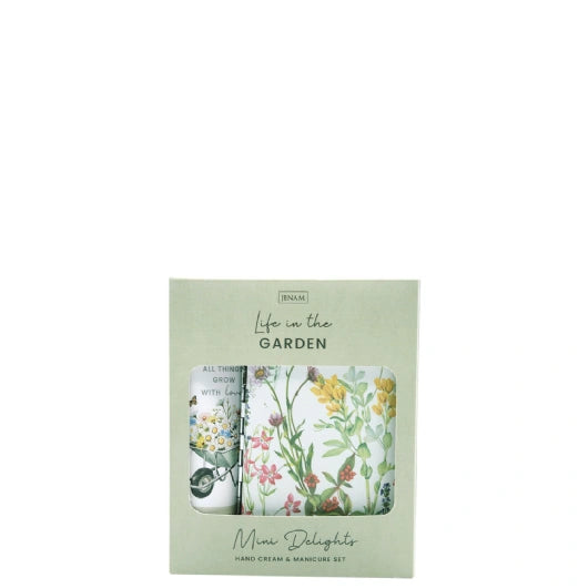 JENAM LIFE IN THE GARDEN - MINI DELIGHTS - 30ML HAND CREAM & MANICURE SET (5PCE)