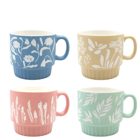 JENAM LIFE IN THE GARDEN - FLORAL MUGS ASSORTED 400ML