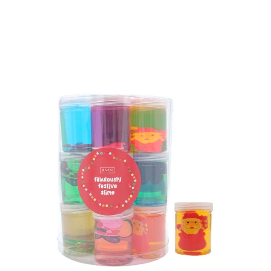 JENAM CHRISTMAS -SLIME 7.5X5.5CM ASSORTED COLOURS