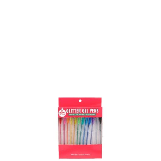 JENAM CHRISTMAS - GLITTER PENS 12'S