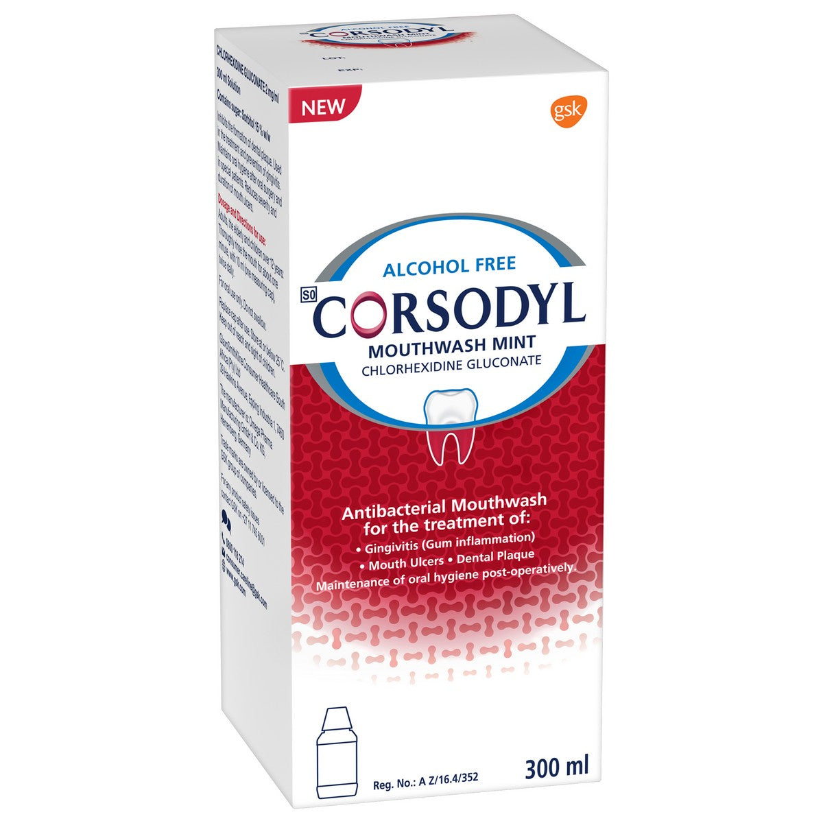 CORSODYL 2MG/1ML MOUTHWASH