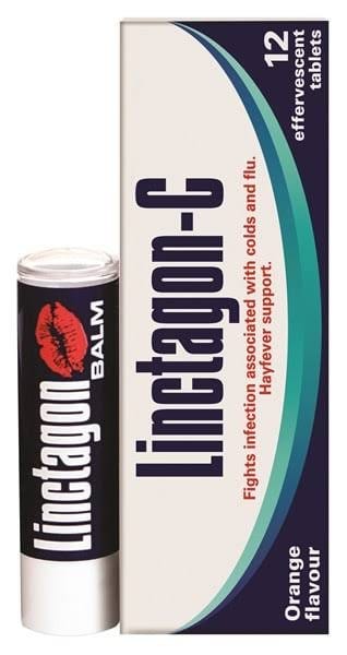 LINCTAGON-C 12 EFFERVESCENT AND LIP BALM 5ML
