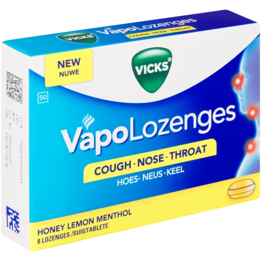 VICKS HONEY & LEMON VAPOLOZENGES 8