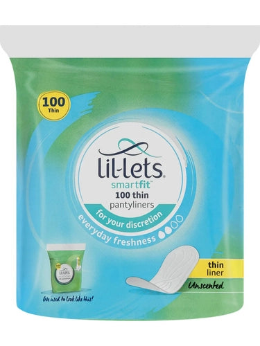 LILLETS ESSENTIALS PANTYLINERS UNSCENTED 100
