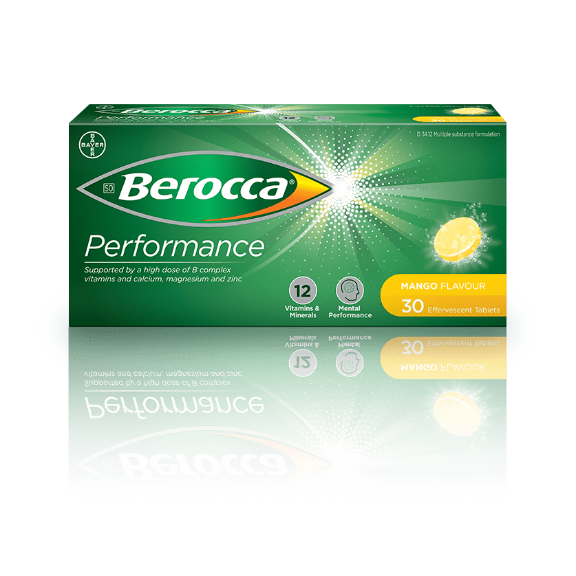 BEROCCA PERFORMANCE MANGO EFFERVESCENT 10