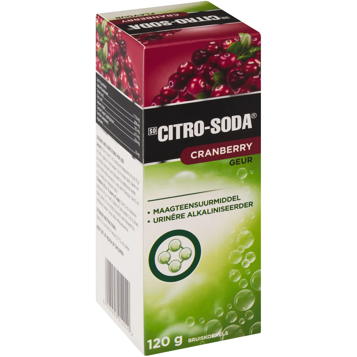 CITRO-SODA CRANBERRY GRANULES 120G