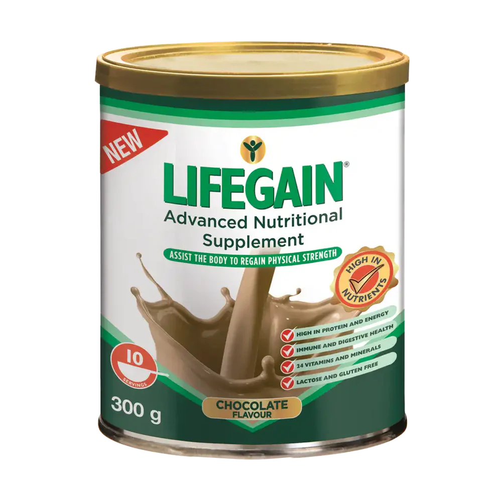 LIFEGAIN CHOCOLATE (GLUTEN FREE) POWDER