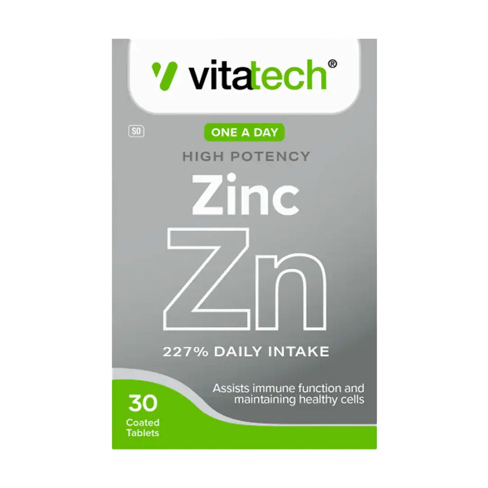 VITATECH ZINC 16.5MG TABLETS 30