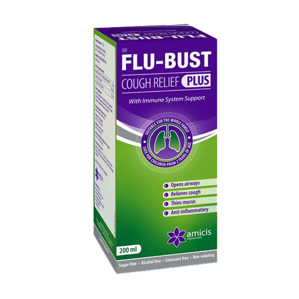 FLU-BUST COUGH RELIEF PLUS SYRUP 200ML