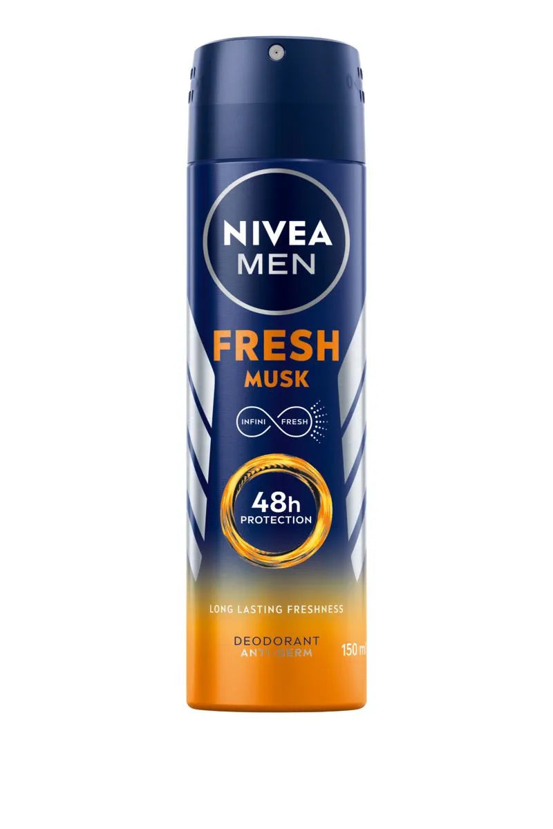 NIVEA FRESH MUSK MENPERFUME BODY SPRAY 150ML