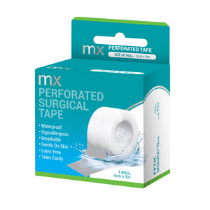 MX PERFORATED SURGICAL TAPE 50MM X 5M