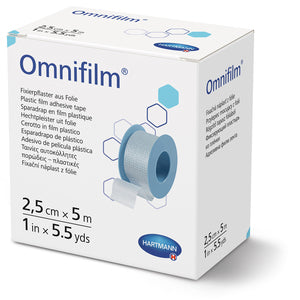 OMNIFILM TRANSPARENT PLASTIC FILM 2.5CM X 5M