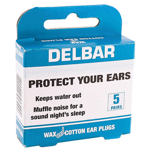 DELBAR WAX EARPLUGS