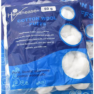 HEALTHEASE COTTON WOOL BALLS 50G