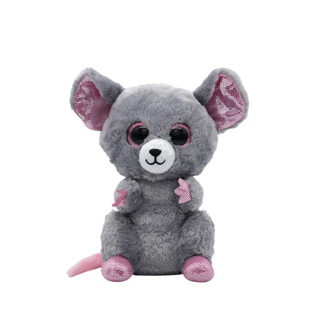 JENAM GLUBYS GREY MOUSE PLUSH TOY