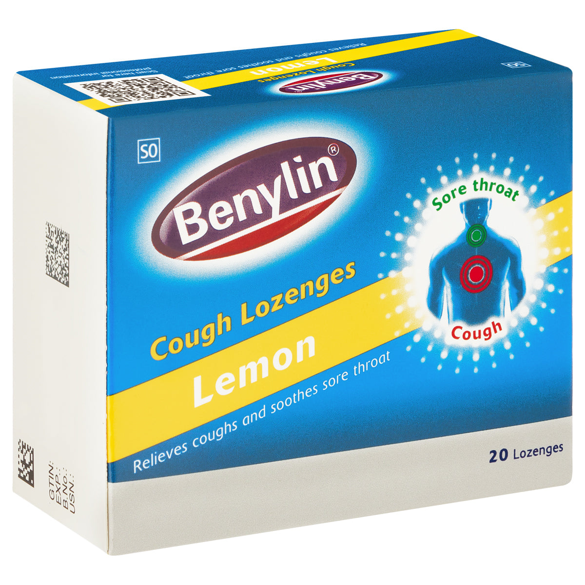 BENYLIN COUGH LOZENGES LEMON 20