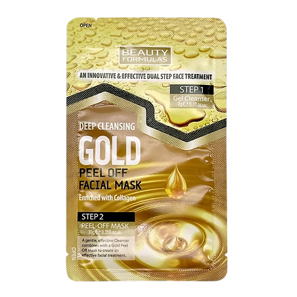 BEAUTY FORMULAS GOLD PEEL OFF FACE MASK