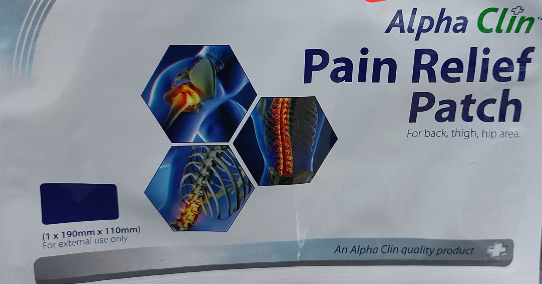 ALPHA CLIN PAIN RELIEF PATCH LARGE 1