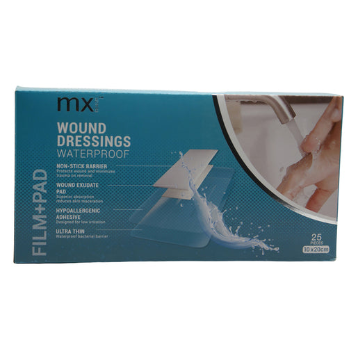 MX WOUND FILM/PAD DRESSING 10CM X 20CM SINGLE
