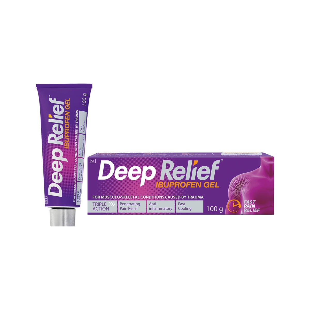 DEEP RELIEF 50MG/1G GEL 100G