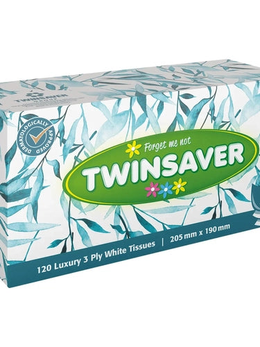 TWINSAVER SPRING FACIAL 3PLY TISSUES 120