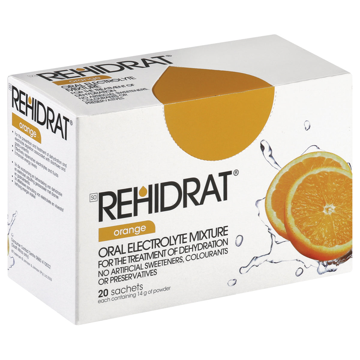 REHIDRAT ORANGE SACHETS 14G X 20