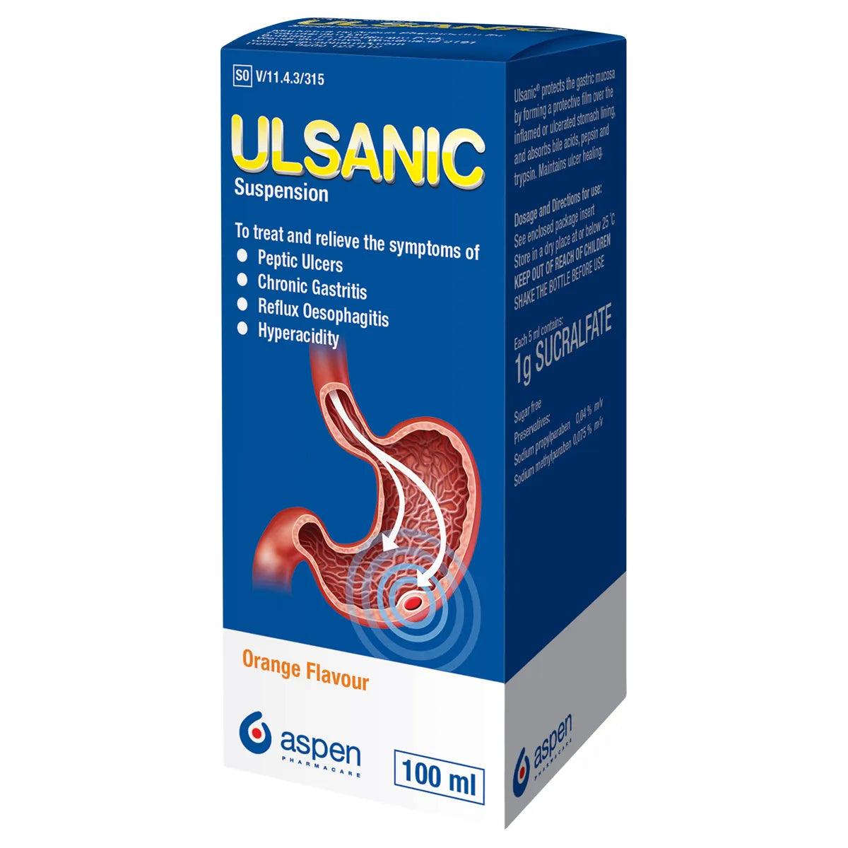 ULSANIC 1000MG/5ML SUSPENSION 100ML