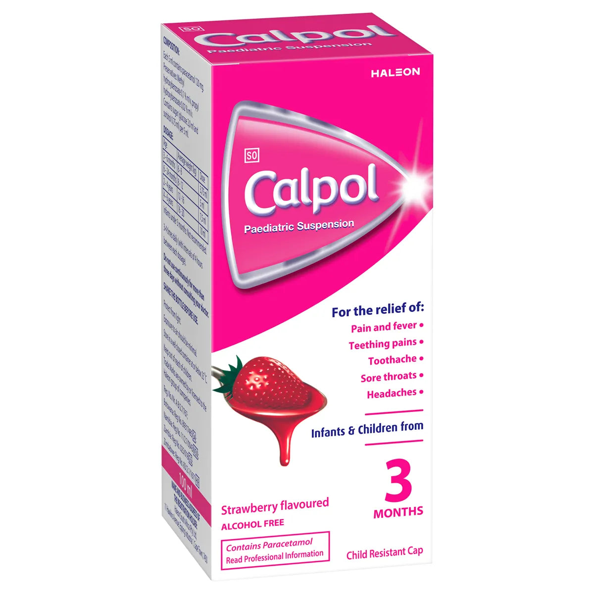 CALPOL PAEDIATRIC 120MG/5ML SYRUP 100ML