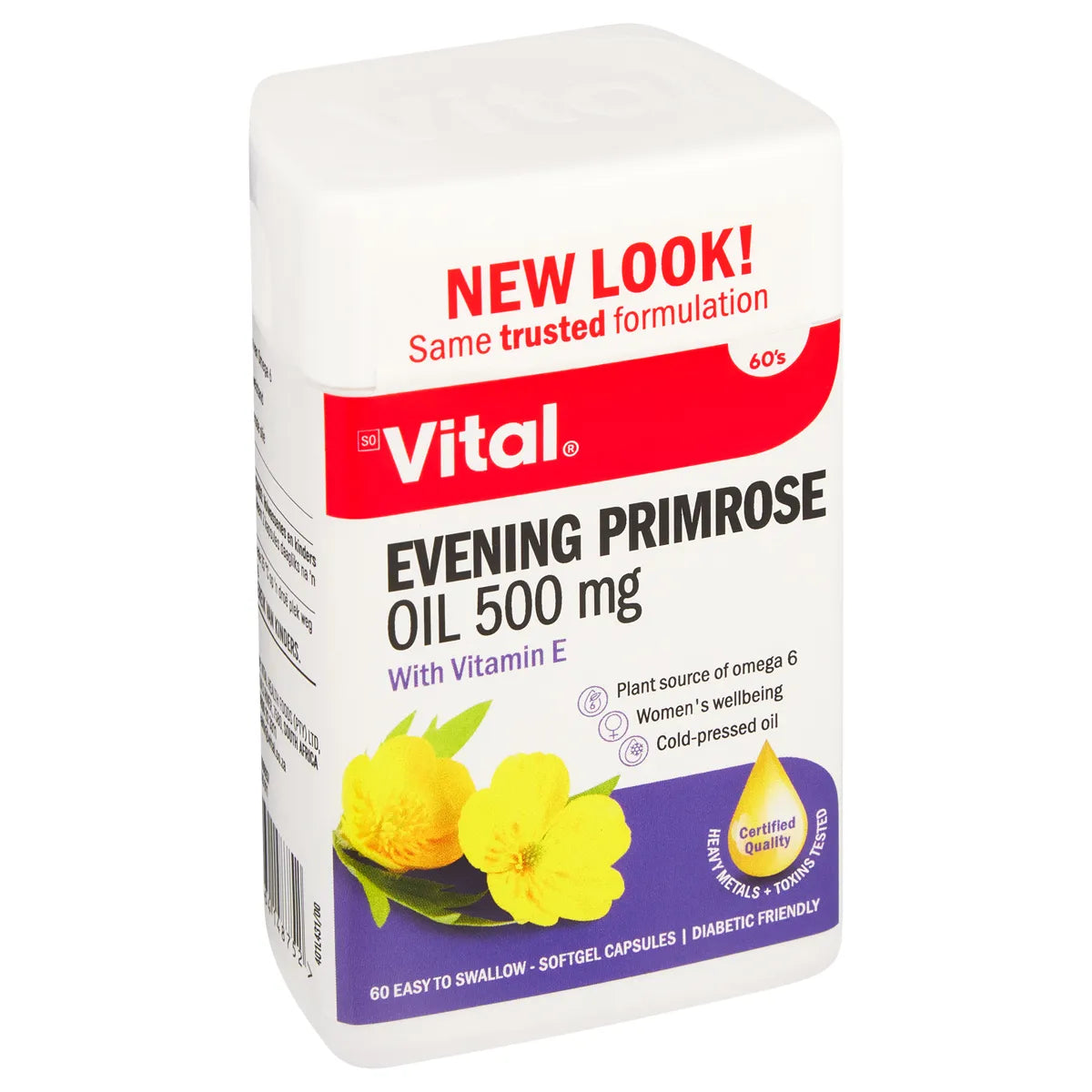 VITAL PURE EVENING PRIMROSE OIL 500MG CAPSULES 60