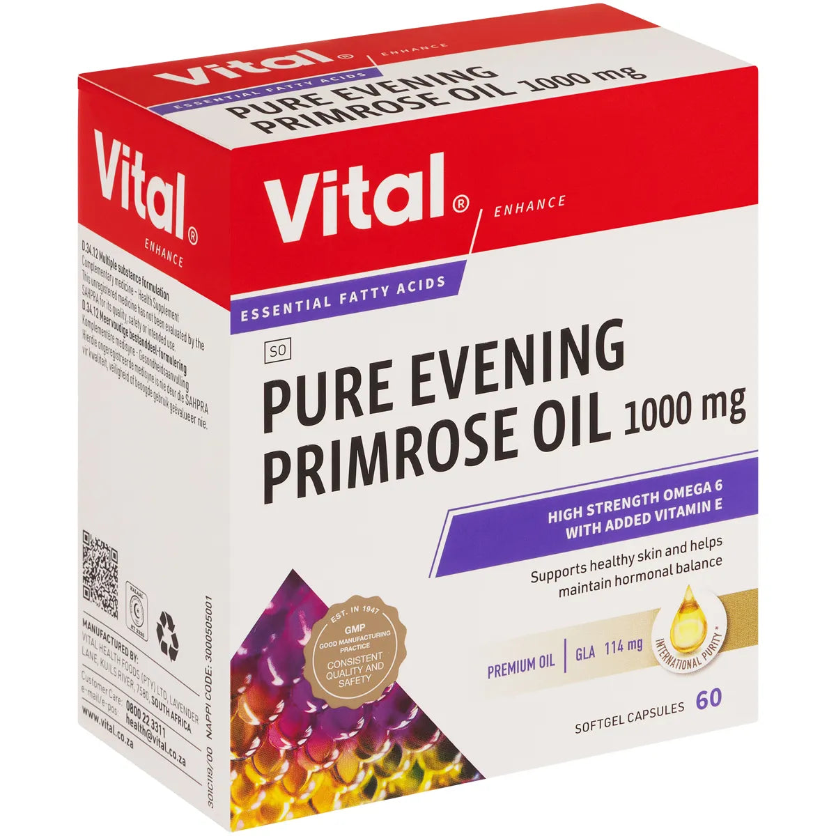 VITAL PURE EVENING PRIMROSE OIL 1000MG CAPSULES 60