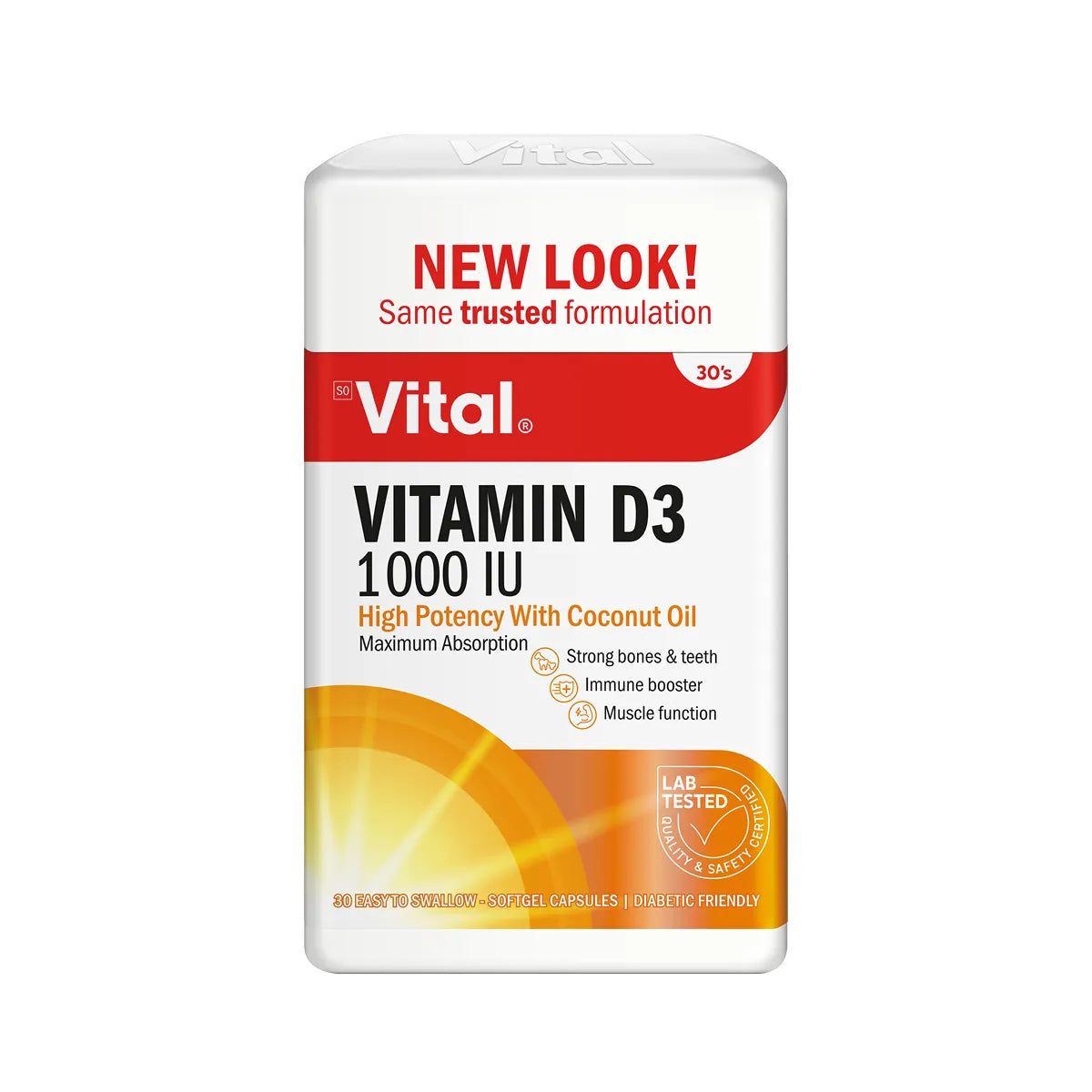 VITAL VITAMIN D3 CAPSULES 30