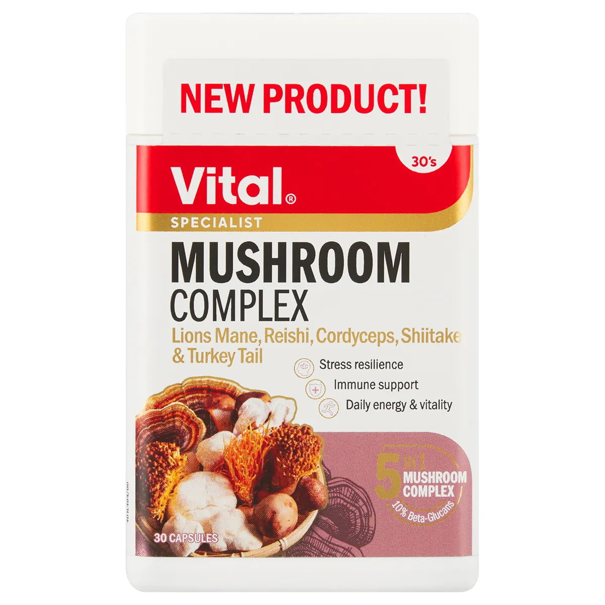 VITAL MUSHROOM COMPLEX CAPSULES 30