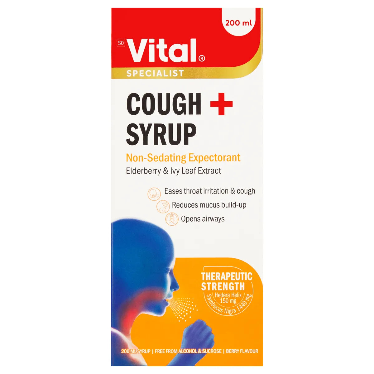 VITAL COUGH PLUS SYRUP 200ML