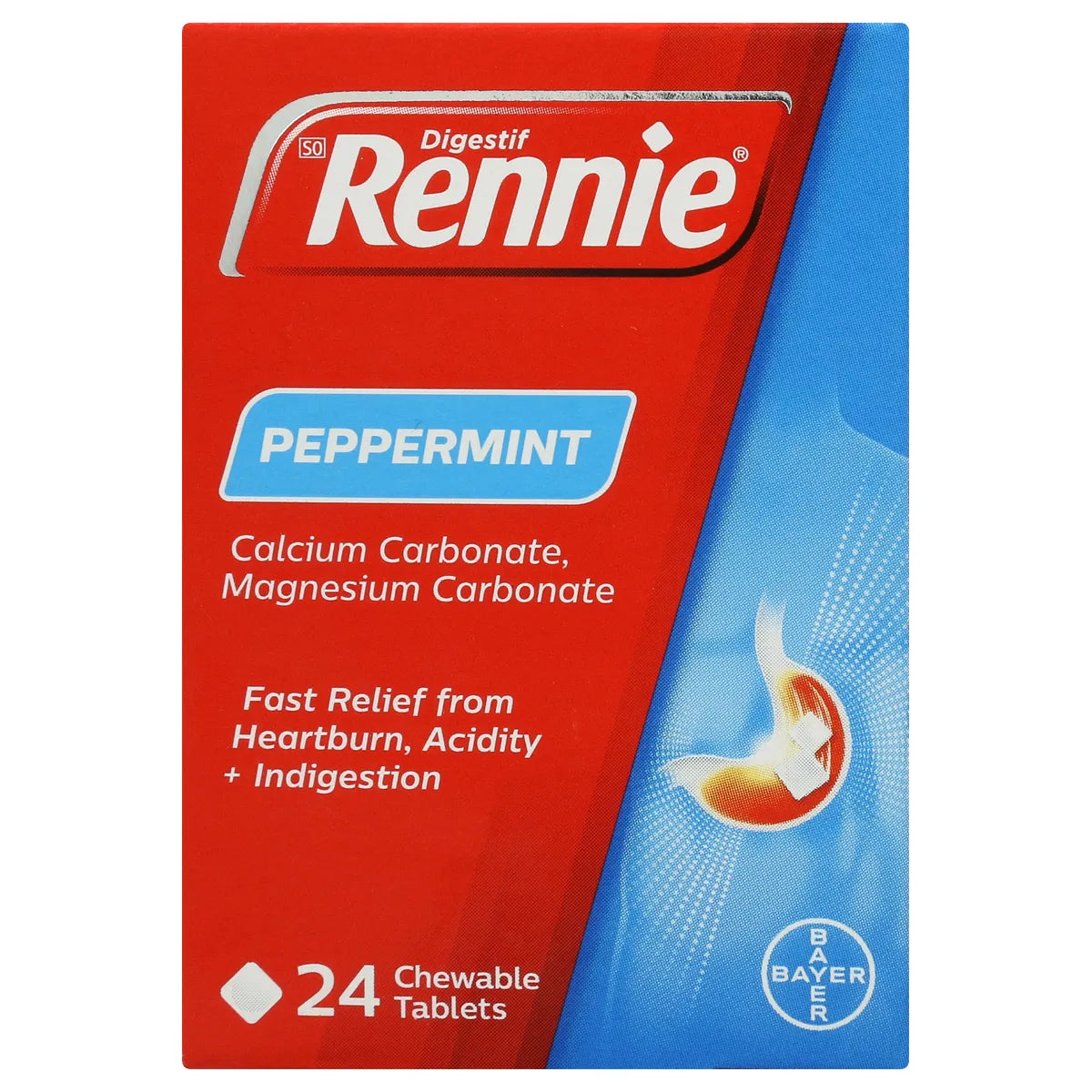RENNIE PEPPERMINT TABLETS 24