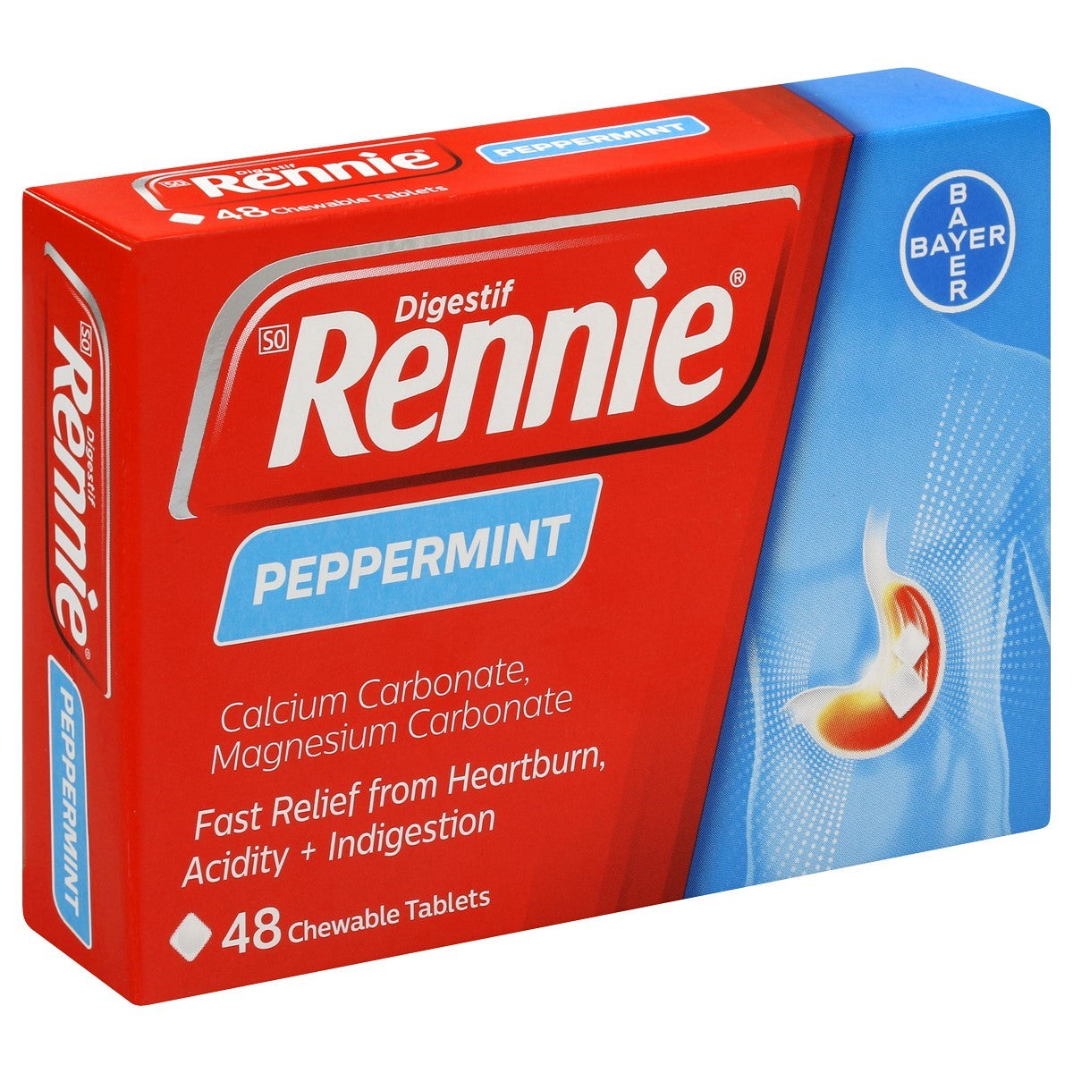 RENNIE PEPPERMINT TABLETS 48