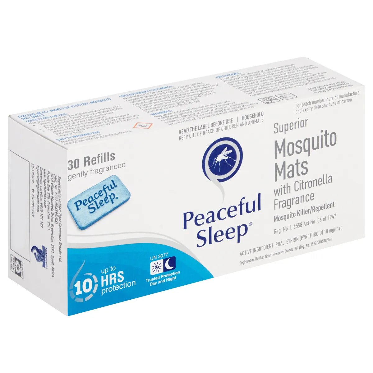 PEACEFUL SLEEP MOSQUITO MATS 48G