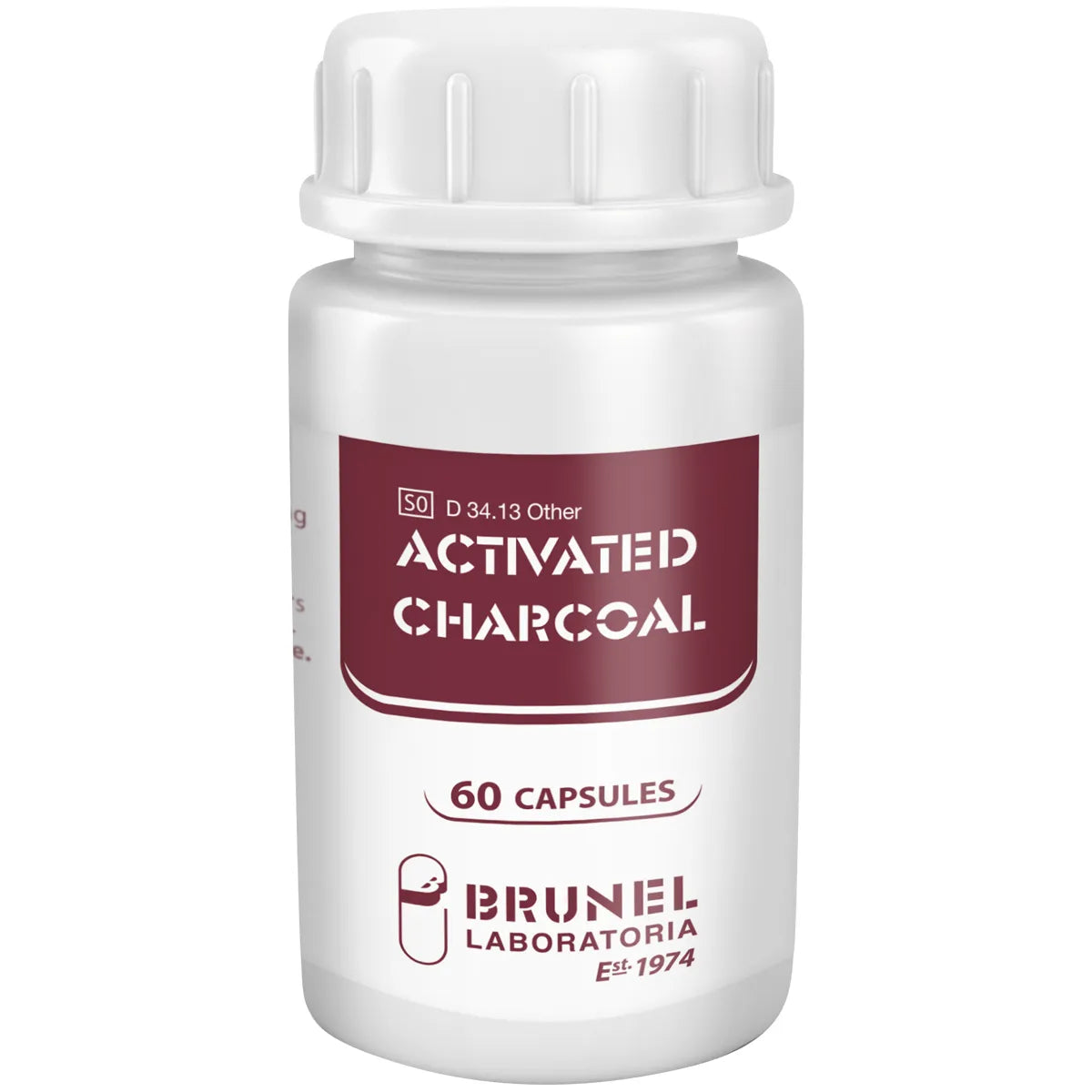 ACTIVATED CHARCOAL 200MG CAPSULES 60