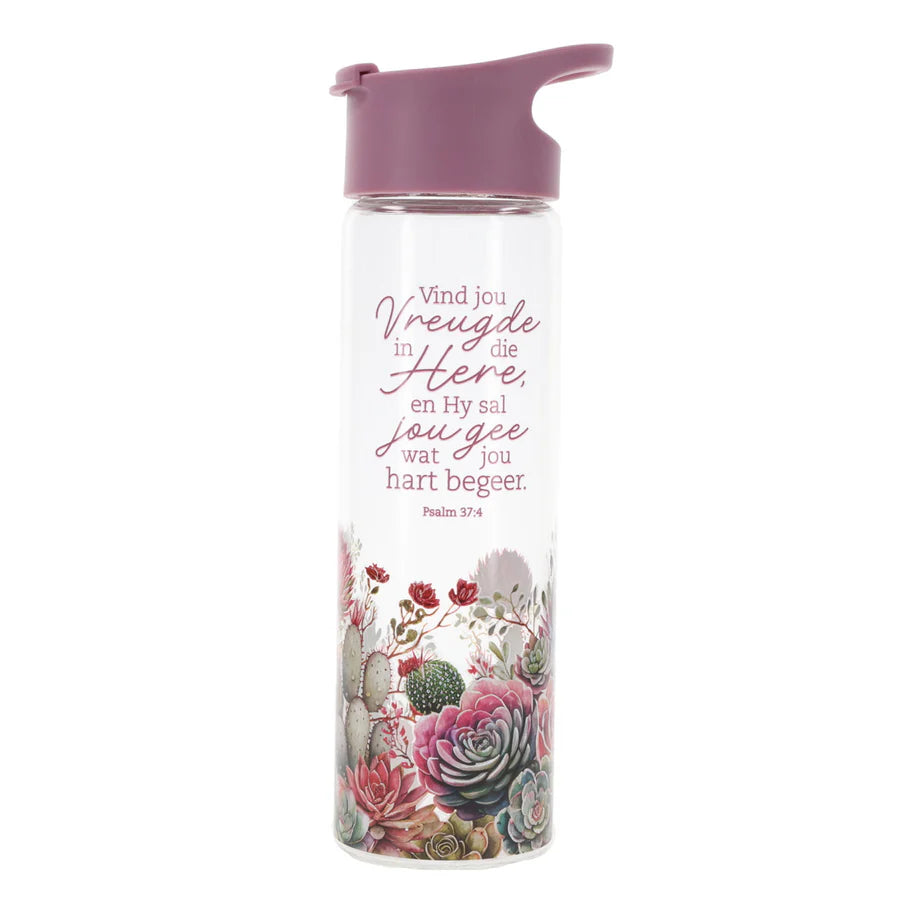 Vind vreugde water bottle