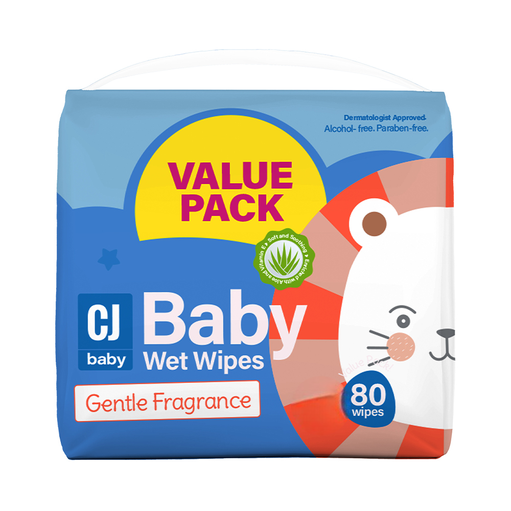 CJ FRAGRANCED BABY WIPES 80