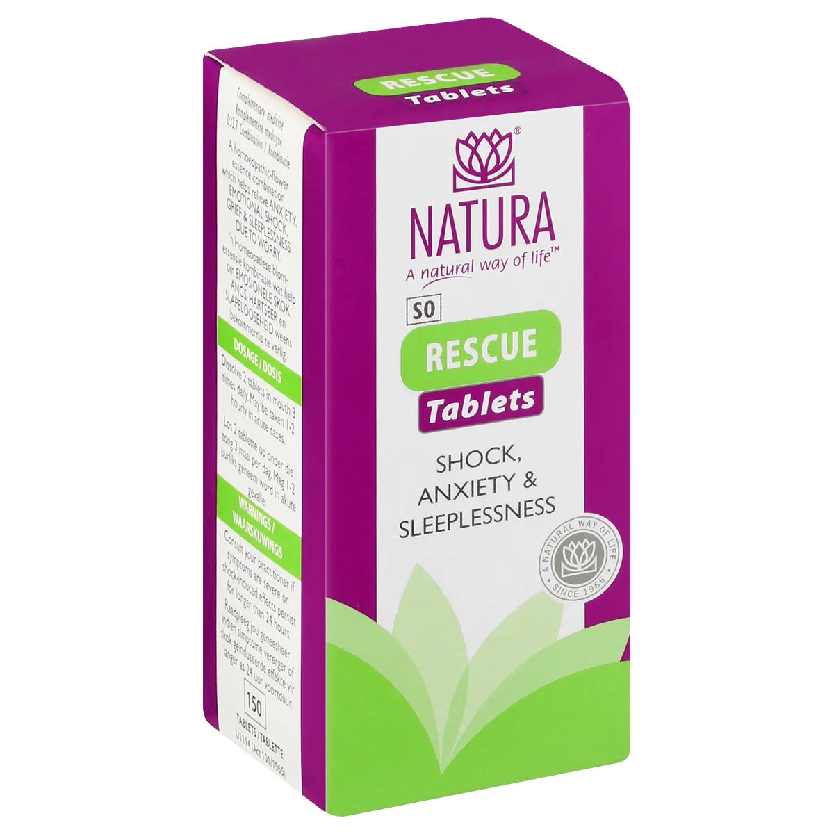 NATURA RESCUE MELTS TABLETS 150