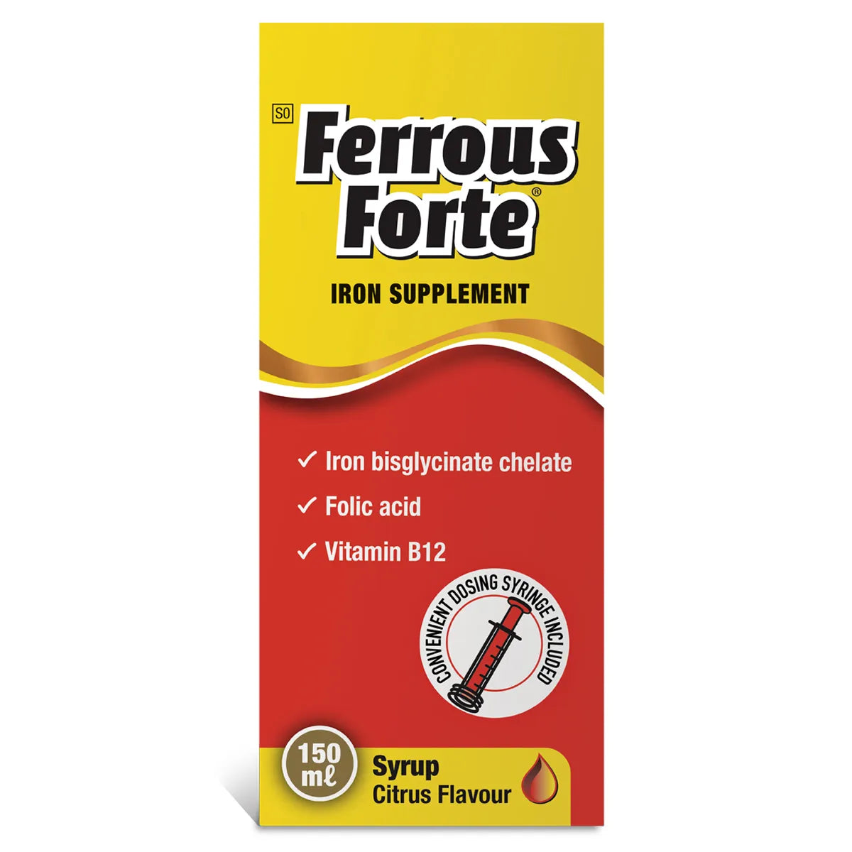 FERROUS FORTE CHELATED IRON SYRUP 150ML