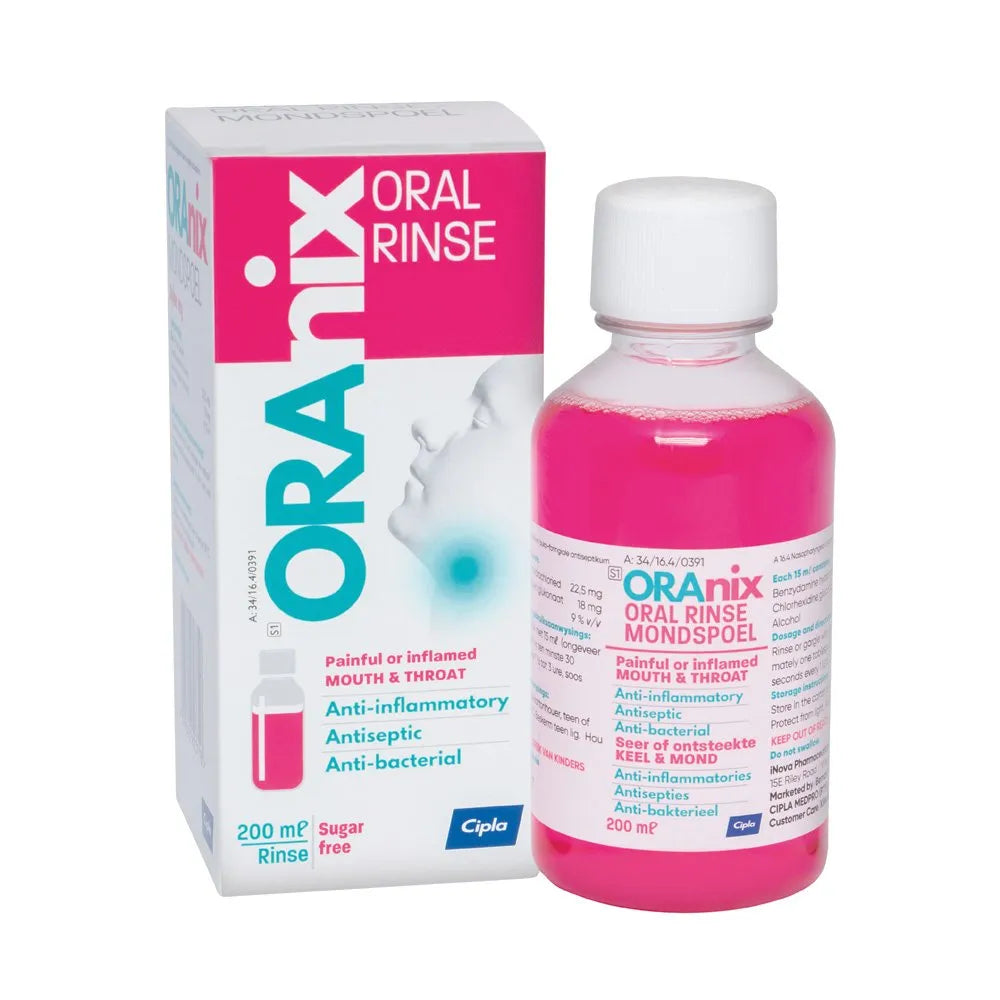 ORANIX 22.5MG/18MG ORAL RINSE 200ML