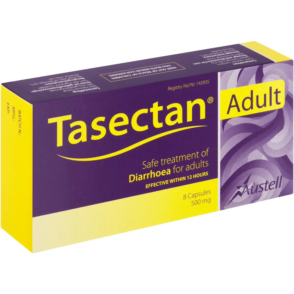TASECTAN ADULT 500MG CAPSULES 8