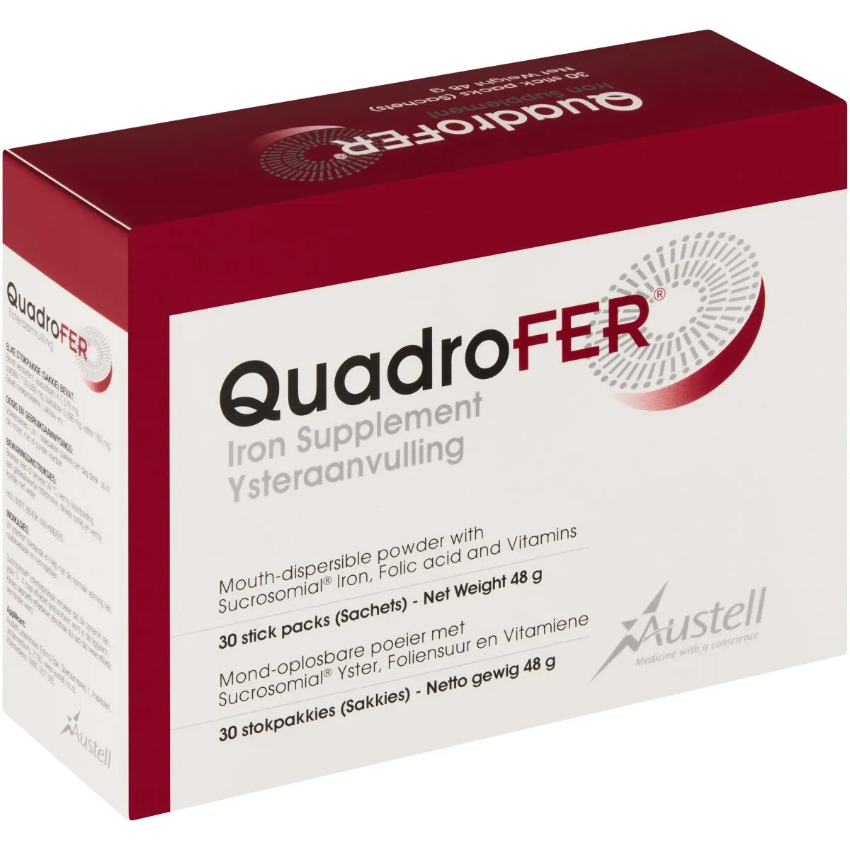 QUADROFER IRON SUPPLEMENT SACHETS 30