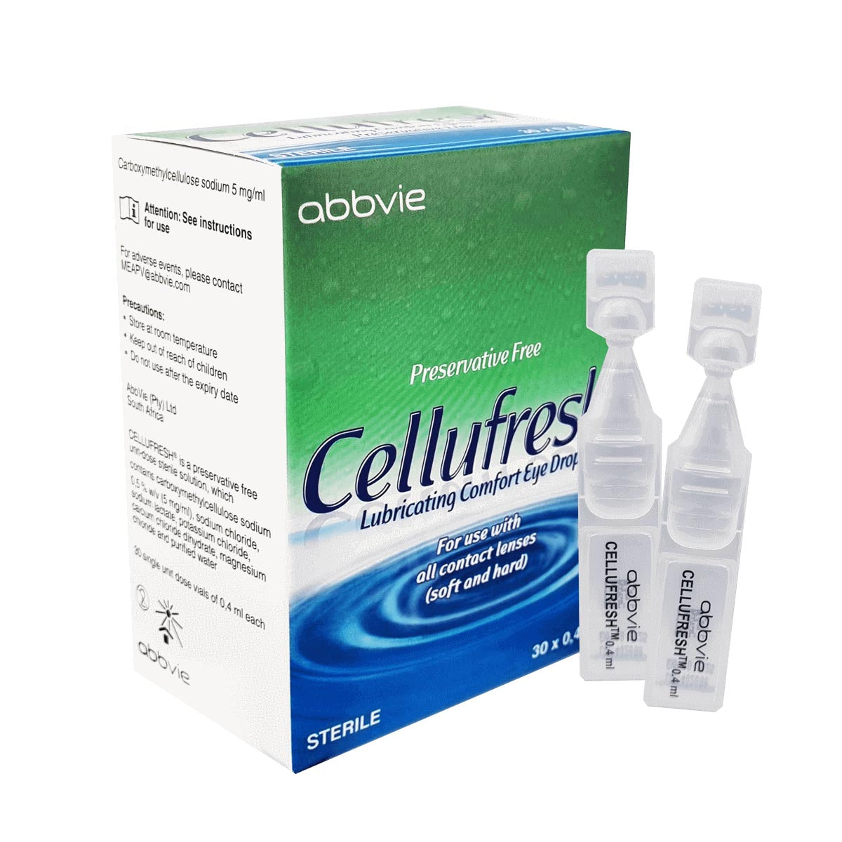 CELLUFRESH 0.4ML LUBRICANT EYE DROPS SINGLE DOSE 30 X 0.4ML